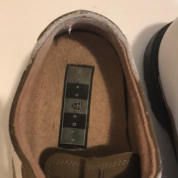 ⛳️ Nike Air Kempshell Last Comfort Saddle Brown and White Golf Cleats Size 10 - Picture 10 of 13